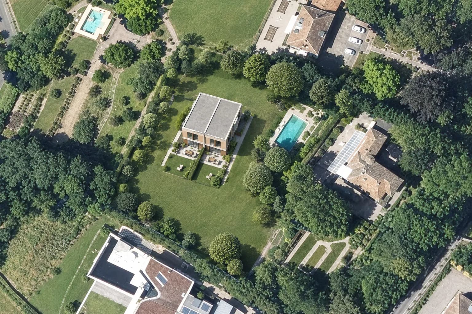 Aperçu : Maisons jumelles, Cologny parcelle 1573